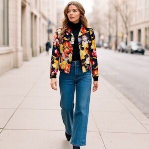 Patrick Christopher Lined Colorful Structured Art to Wear Y2K Jacket Blazer PM